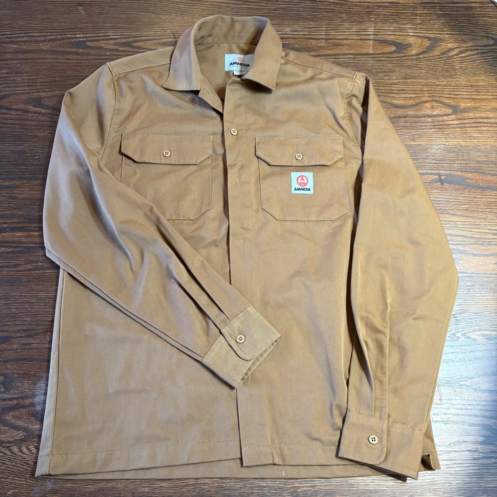 90s Vintage Amnesia Off Line Work Shirt Overshirt
